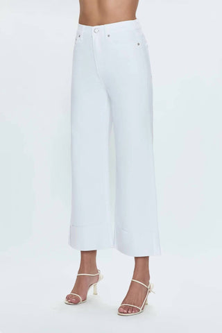 Pistola - High-rise Wide Leg Crop Jeans