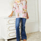Double Take - Floral Elegance Soft Fabric Blouse