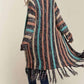 Trendsi - Adora Multi Colour Sweater Long Cardigan With Fringes
