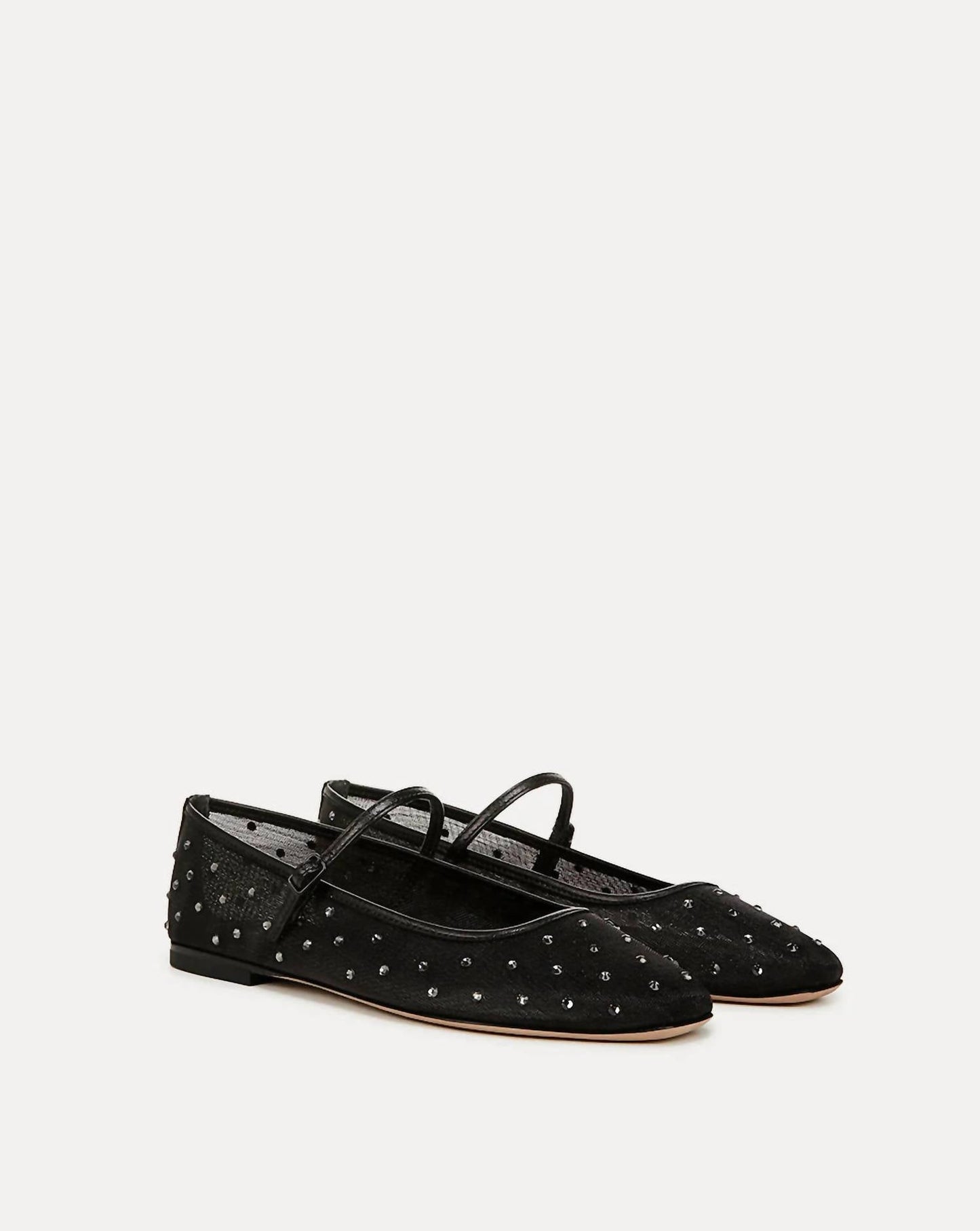 Veronica Beard - Women's Ellie Mesh Crystal Diamond Flat Shoes