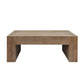Rustic Wood Coffee Table, 49in Modern Farmhouse Rectangular Table for Living Room