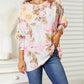 Double Take - Floral Elegance Soft Fabric Blouse