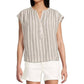 Sanctuary - By The Bay Shell Striped Short Sleeve Top