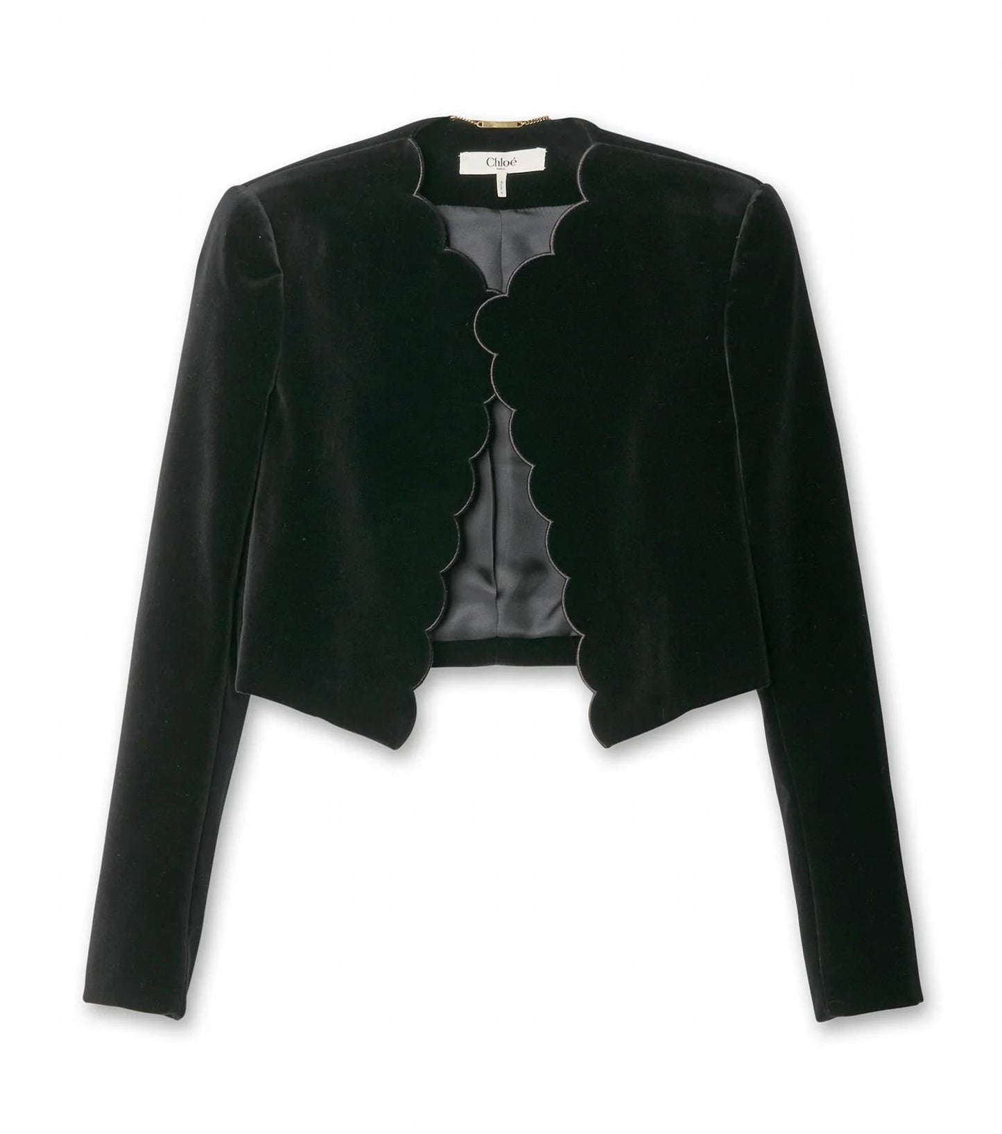 Chloe - Velvet Scalloped Jacket