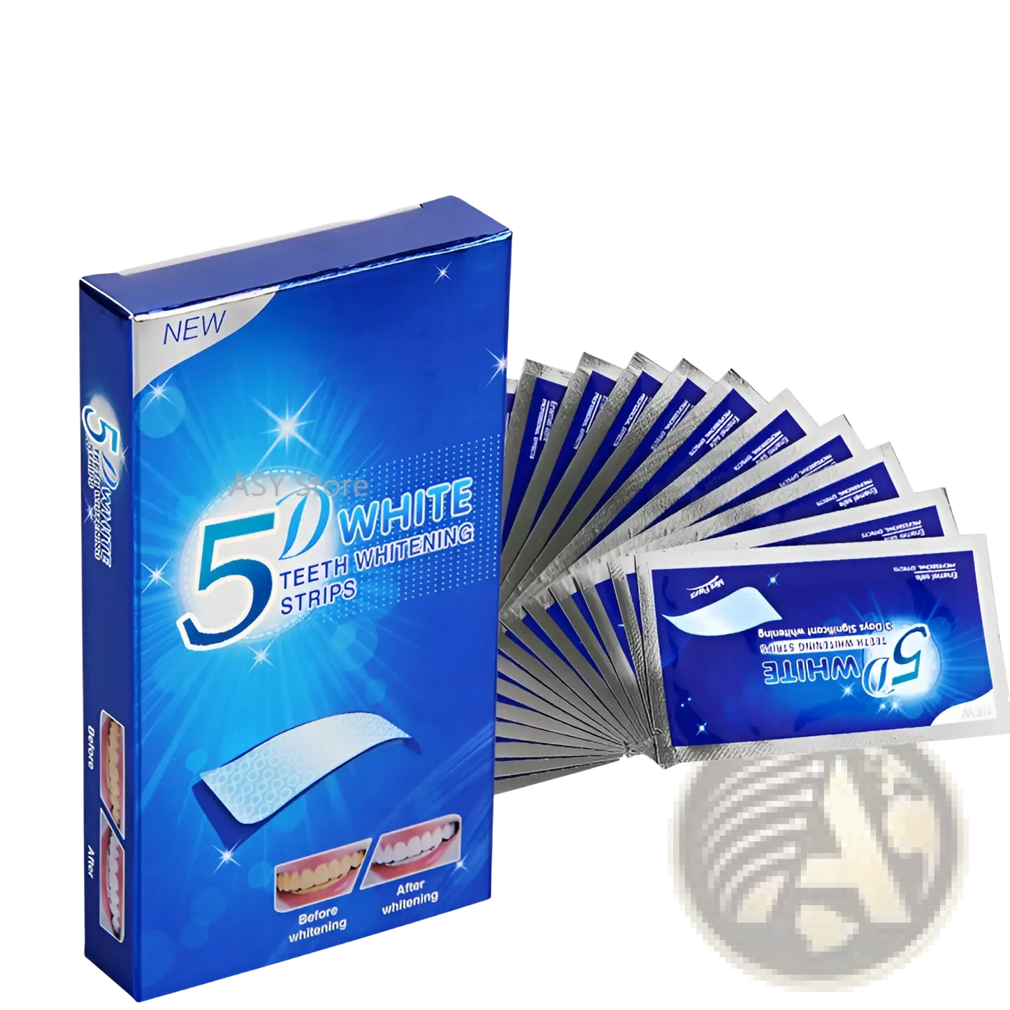 5d Teeth Whitening Strips Mint Dental Care Kit 14pc