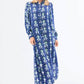 Mary Square - Ikat Pattern Midi Dress