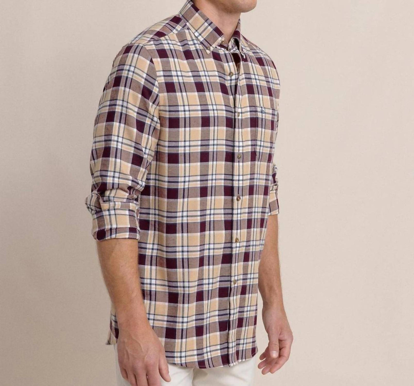 Southern Tide - Men's Sweetgrass Plaid Beach Flannel Sport Shirt