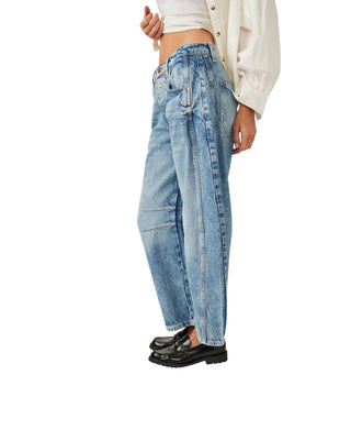 Free People - Good Luck Mid Rise Barrel Jeans