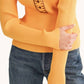 &Merci - Collared Ribbed Sweater With Contrast Stitch
