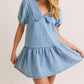 Le Lis - Puff Sleeve Collared Dress