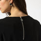 Joseph Ribkoff - Hip-length Crew Neck Blouse