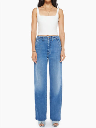 Mother - Major Zip Sneak High Rise Jeans