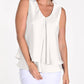 Frank Lyman - Layered Satin Sleeveless Blouse