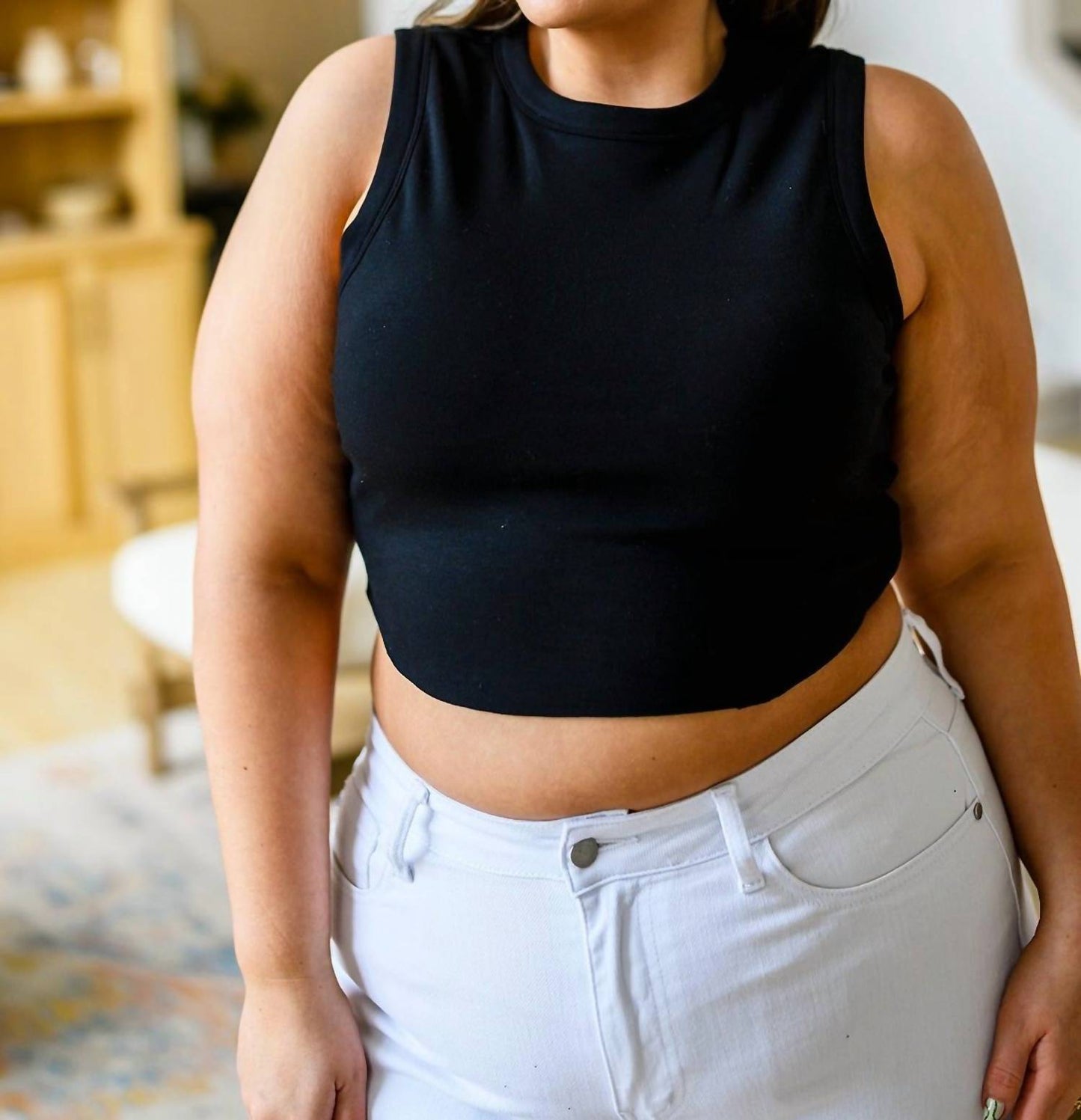 White Birch - Best Friends Cropped Tank
