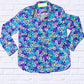 Diva Usa - Daisy Floral Collared Long Sleeve Shirt