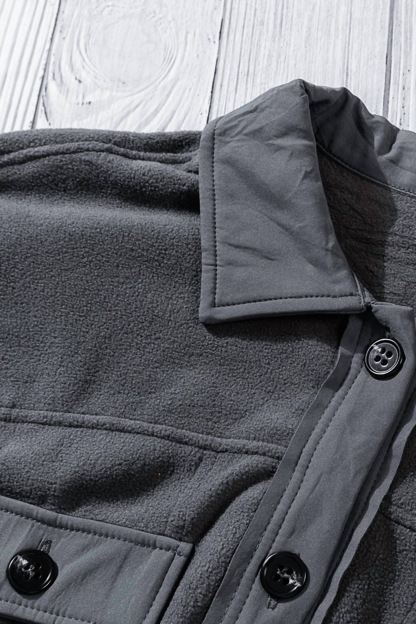 Dear Lover - Turn Down Collared Shacket