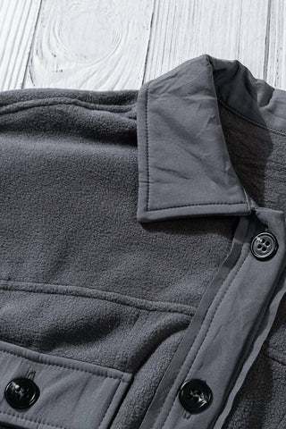 Dear Lover - Turn Down Collared Shacket