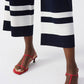 Joseph Ribkoff - Placement Stripe Sweater Knit Culotte Pant