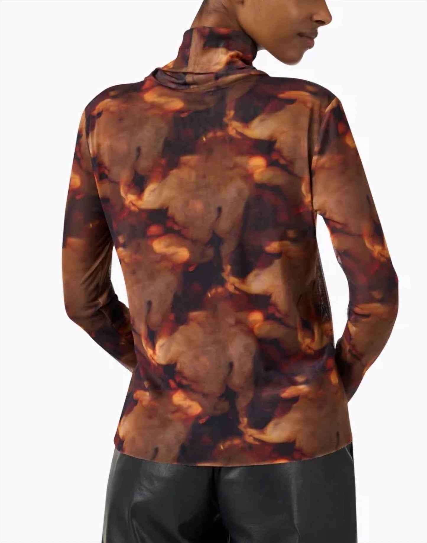 Elliott Lauren - Women Long Sleeve Mesh Top
