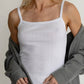 Donni. - Pointelle Square Neck Tank Top