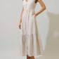 Sugarlips - Sandy Striped Evianna Flutter Maxi Dress