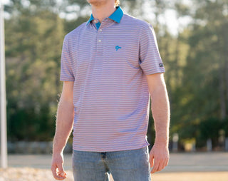 Old South Apparel - Rusty Microstripe Performance Polo