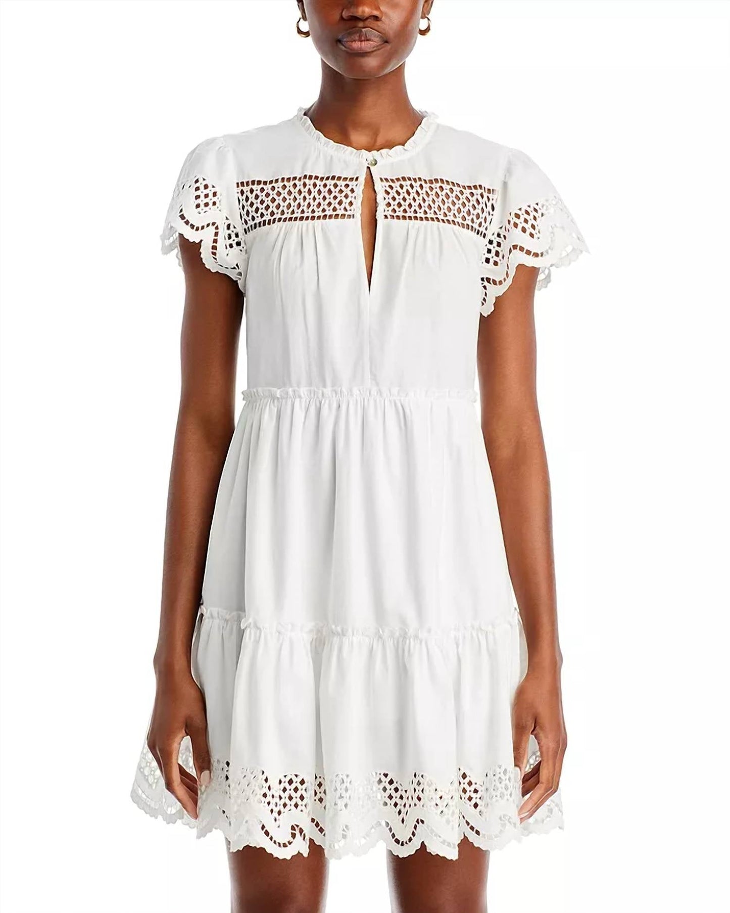 Rails - Lettie Eyelet Scalloped Dress