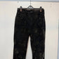 Joseph Ribkoff - Flocked Velvet Floral Print Jeans