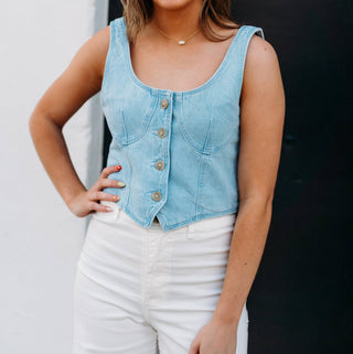 Billabong - Sunwashed Denim Vest