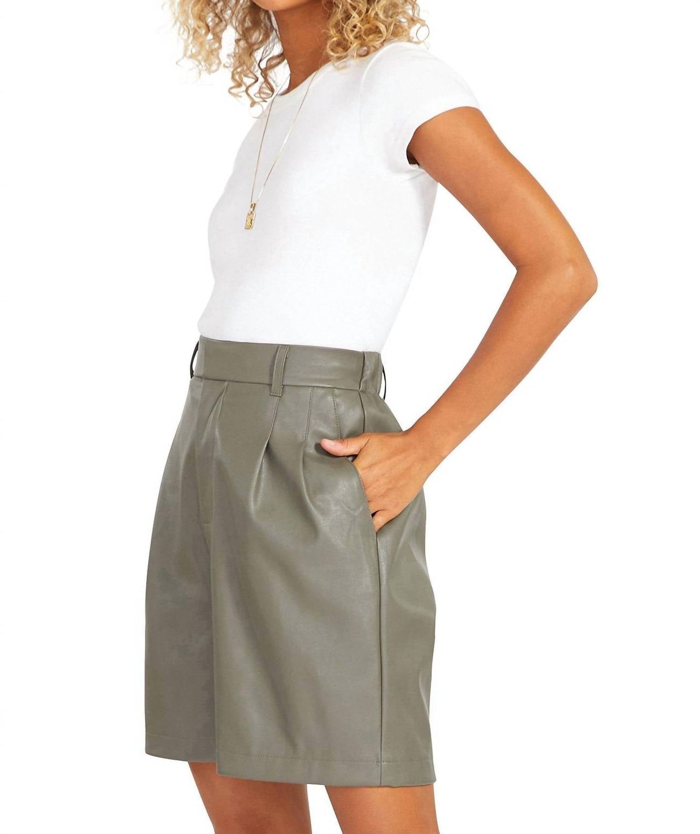 Steve Madden - Kokomo Leather Bermuda Short