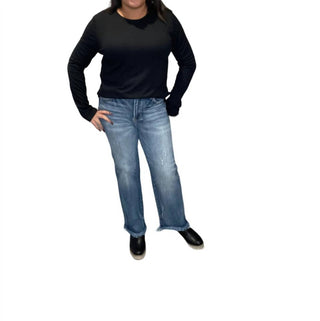 Risen - High Rise Straight Leg Jeans