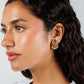 Ben-Amun - Women's Plated Fan Clip Earrings - Large