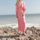 Mima Rosso - Twist Front Silky Maxi Dress
