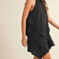 Mustard Seed - Ruffle Layer Halter Neck Dress