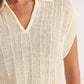 Z Supply - Lauden Crochet Polo Top