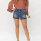 Judy Blue - Mid Rise Release Hem Shorts