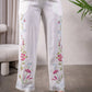 Paparazzi - Women's Embroidered Split Leg Pant