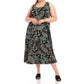 Karen Kane - Sleeveless Tiered Midi Dress - Plus