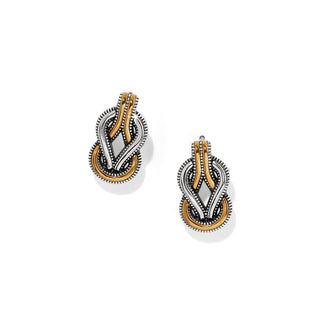 Brighton - Interlok Harmony Two Tone Post Earrings
