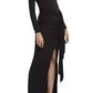 Alice + Olivia - Kyra Deep Drapey Maxi Dress