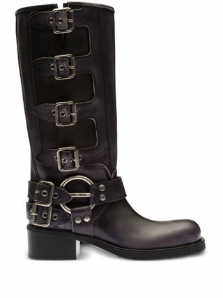 Miu Miu - Pre-loved Women Buckle-detail Boots