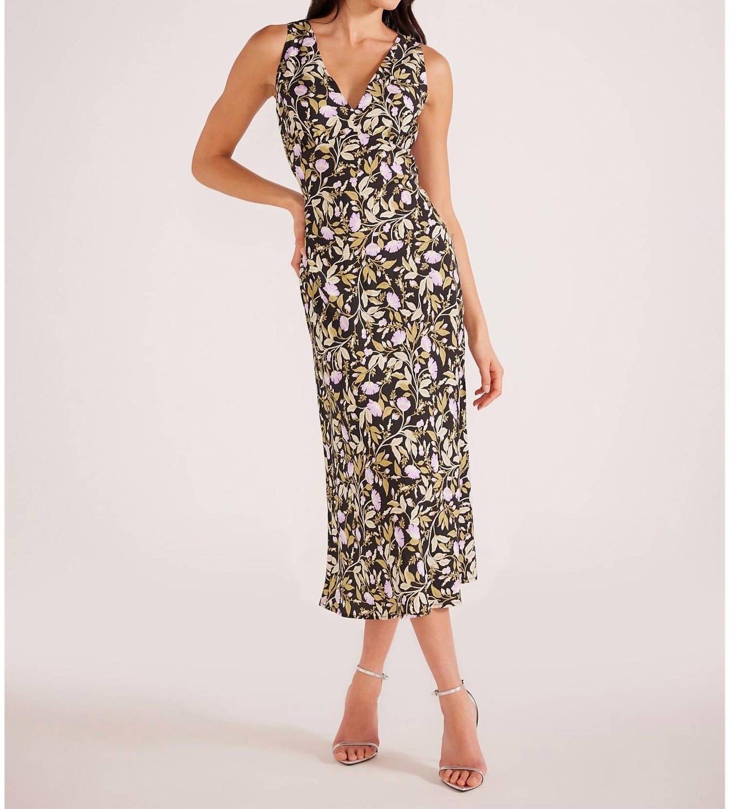 Minkpink - Nocturne Bias Cut Midi Dress