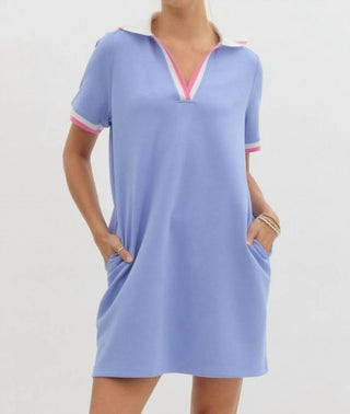 Entro - Kandi Collared Pullover Knit Dress