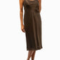 Brazeau Tricot - Porcini Classic Petal Slip Dress With Chiffon
