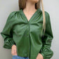 Dolce Cabo - Harper Leather Button-down Top