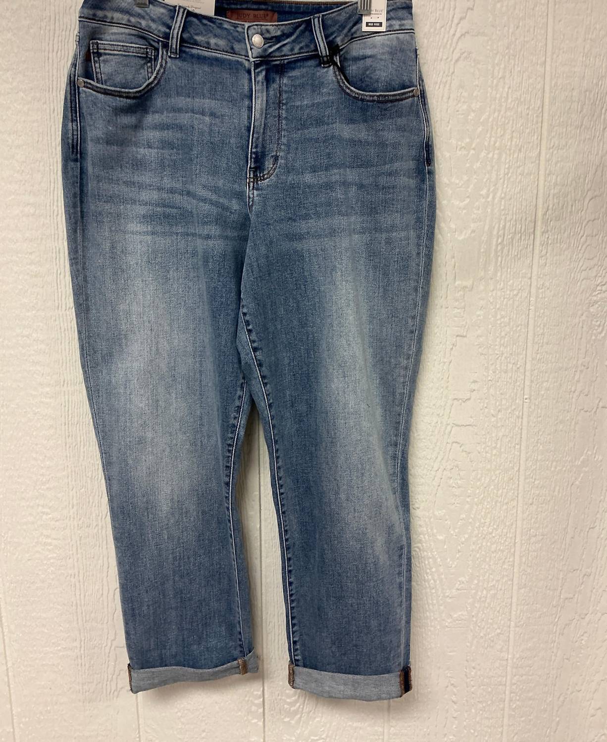 Judy Blue - Mid Rise Boyfriend Jeans - Plus