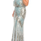 Aidan Mattox - Allover Beaded Long Dress