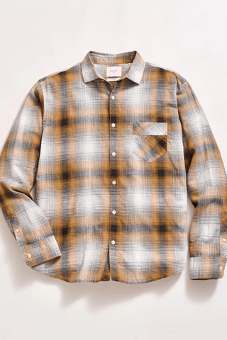 Billy Reid - Melange Shadow Plaid John T Shirt