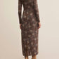 Z Supply - Exhale Sable Floral Midi Dress