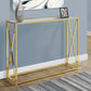 Accent Console Table For Entryway, Contemporary & Modern - Gold